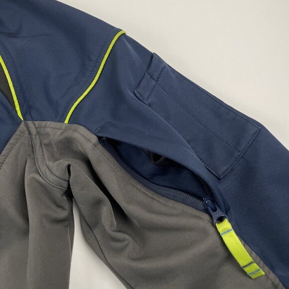 Alaska By Luly Yang Soft Shell Jacket Men’s L Oeko-Tex Horizon Full Zip Blue - Picture 8 of 12